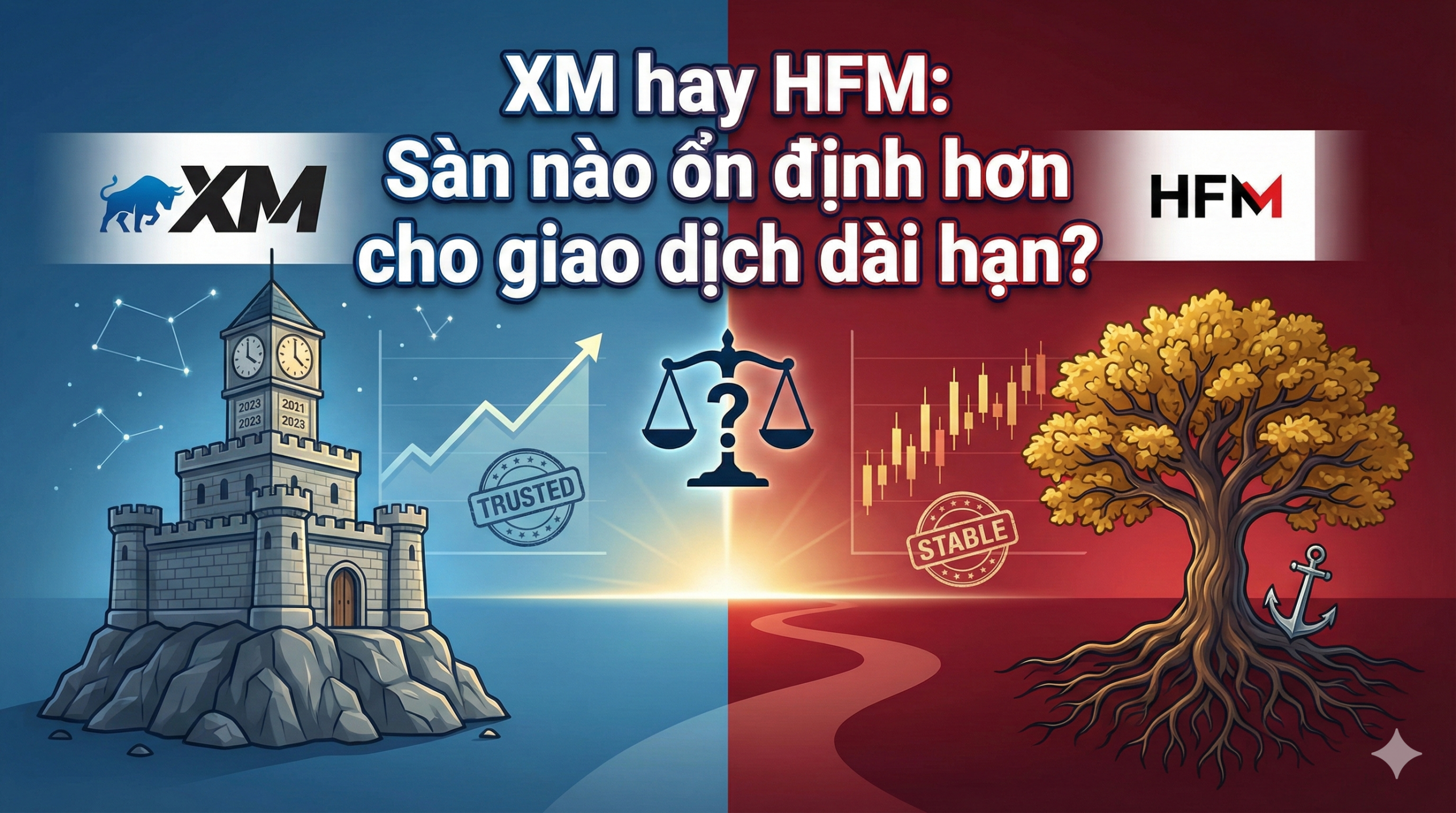 XM hay HFM: Sàn nào ổn định hơn cho giao dịch dài hạn?